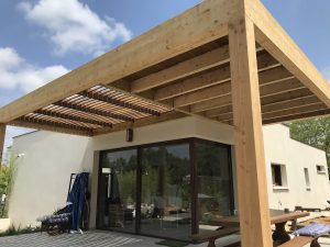Projet Terrasse Pergola Charpente Couverture de la Vaunage Gard Hérault